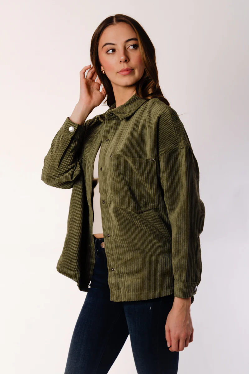 Janine Corduroy Shacket - Image 3