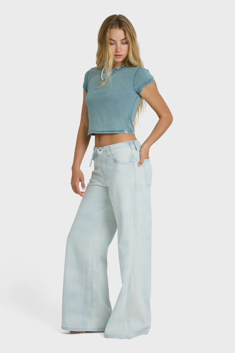 Jade Saltwashed Elastic Waist Pant - Image 3
