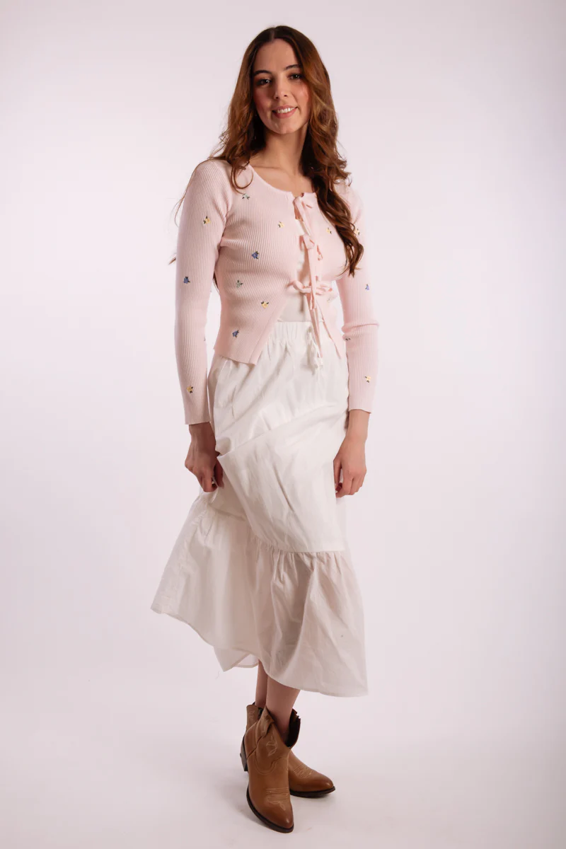 Baby Breath Embroidered Crop Top - Image 3