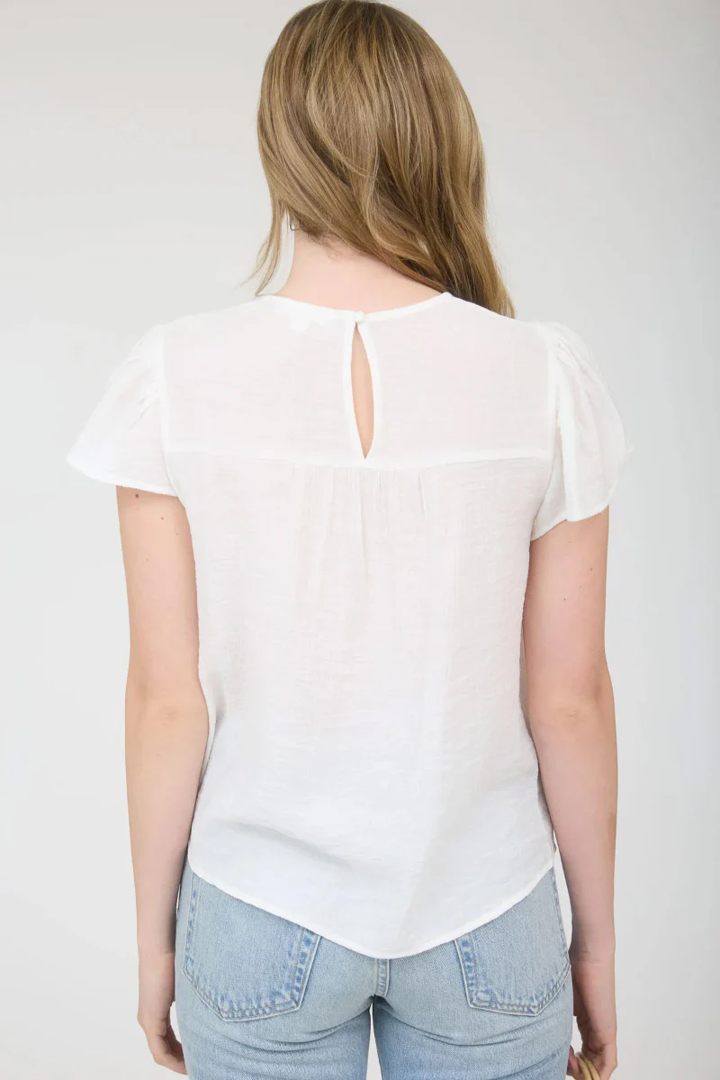 Blue Orchid Embroidered Top - Image 2