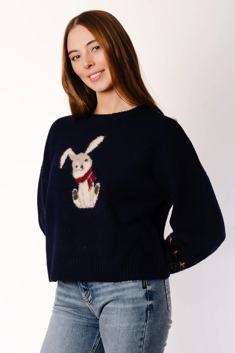 Bunny Jacquard Sweater - Image 3