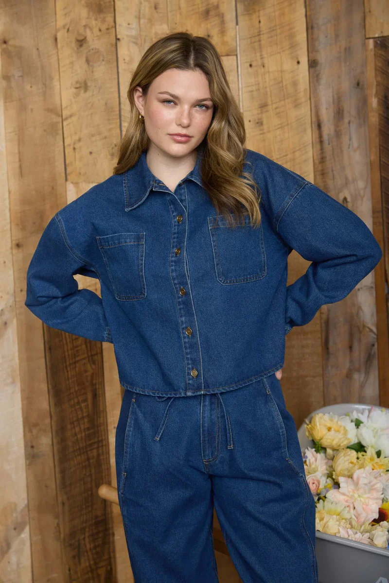 Crop Denim Jacket