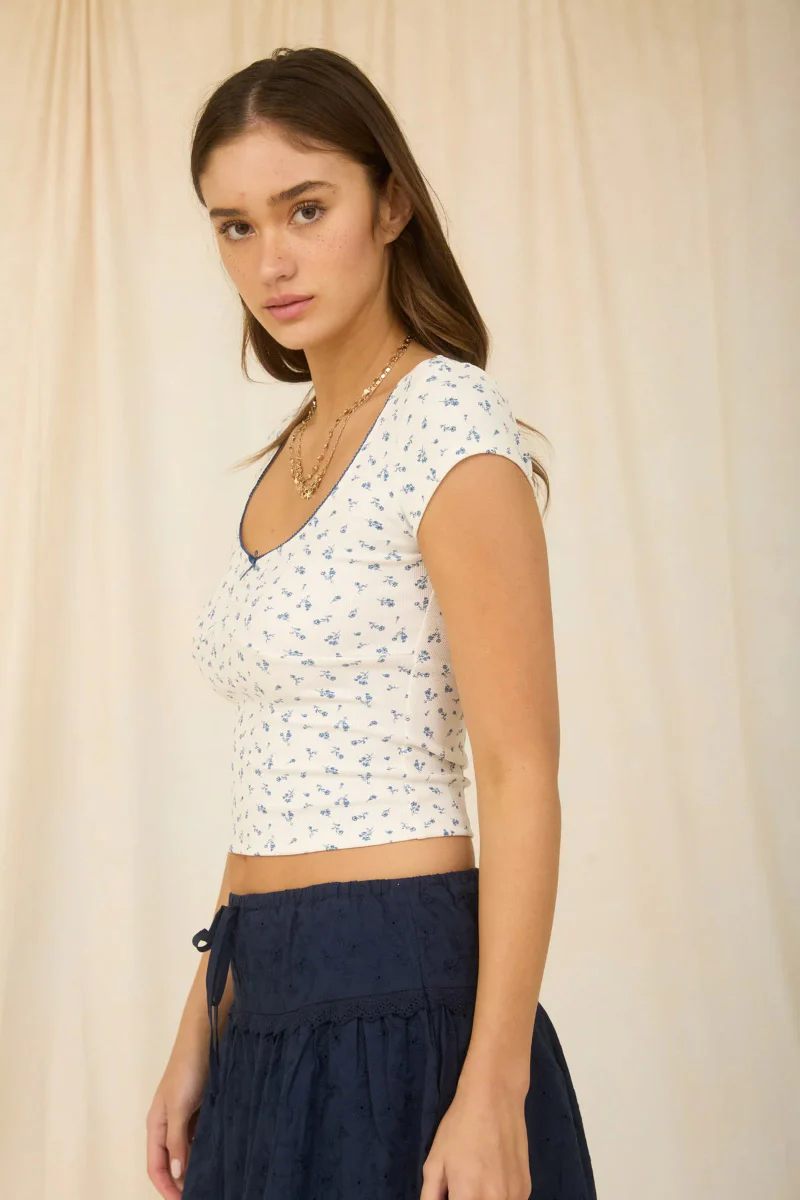 Ditsy Floral Top - Image 3