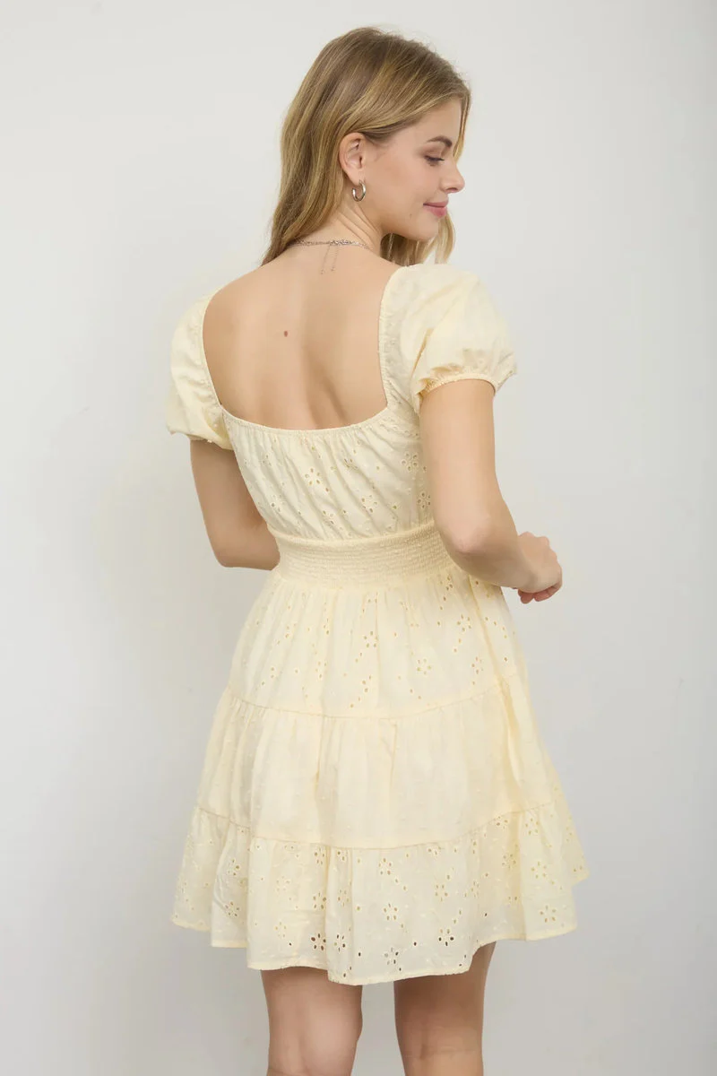 Lakeside Eyelet Mini Dress - Image 2
