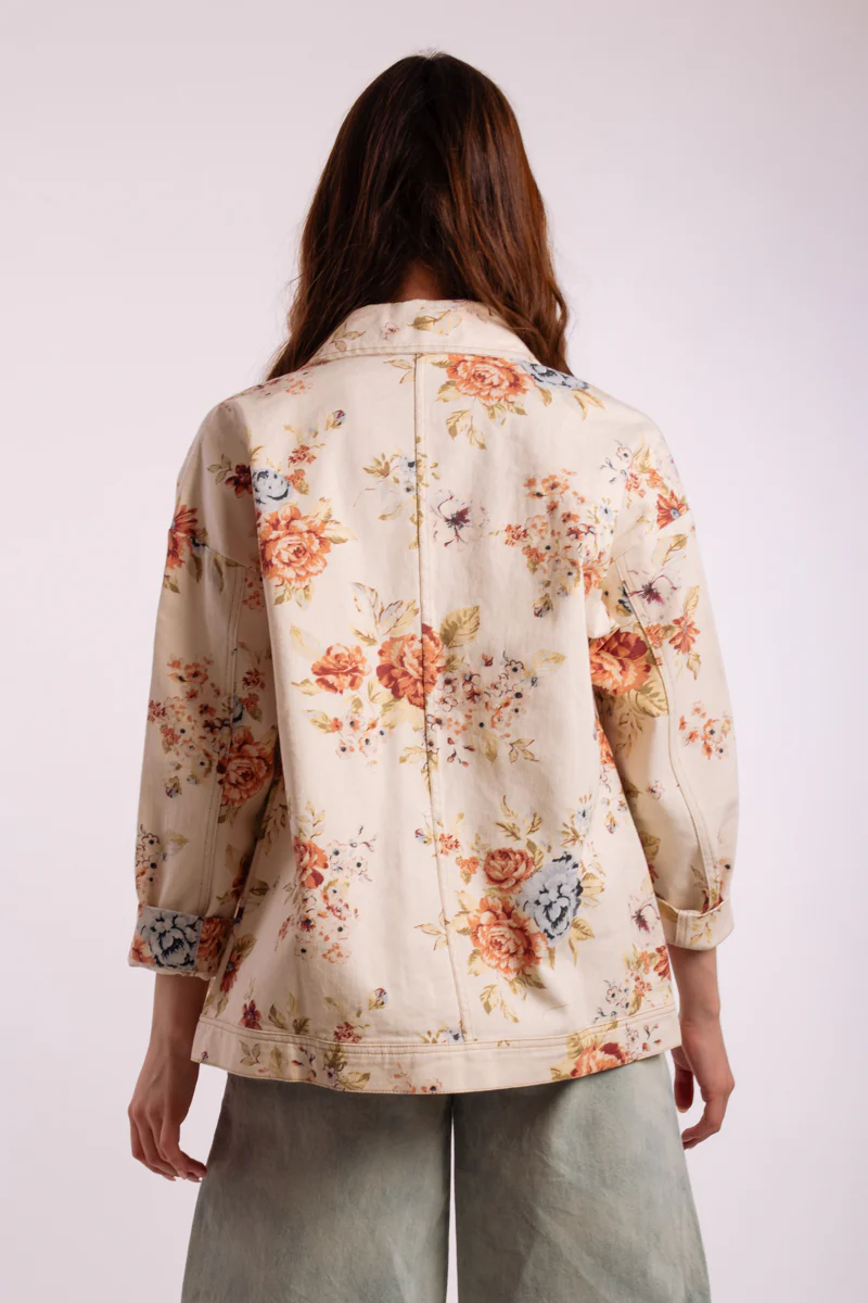 Floral Denim Jacket - Image 2