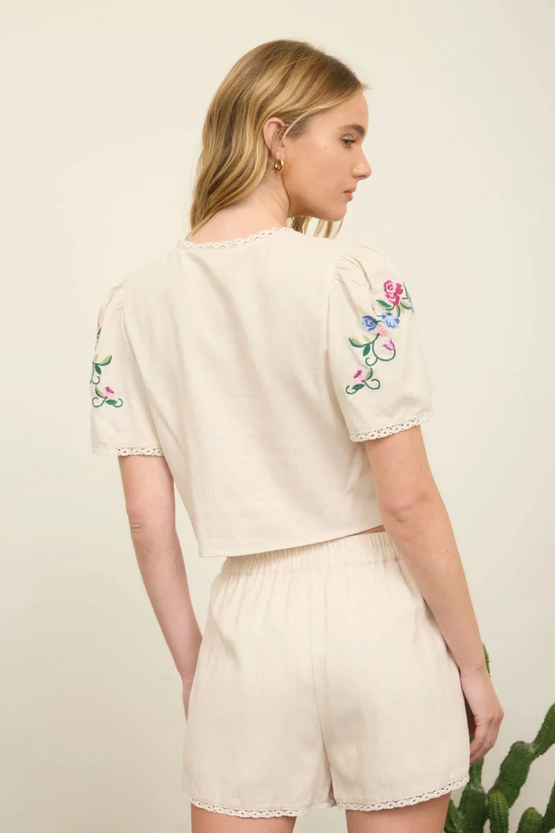 Floral Embroidery Top - Image 4