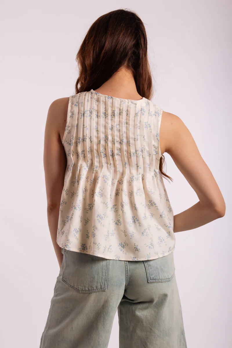 Floral Front Tie Top - Image 2
