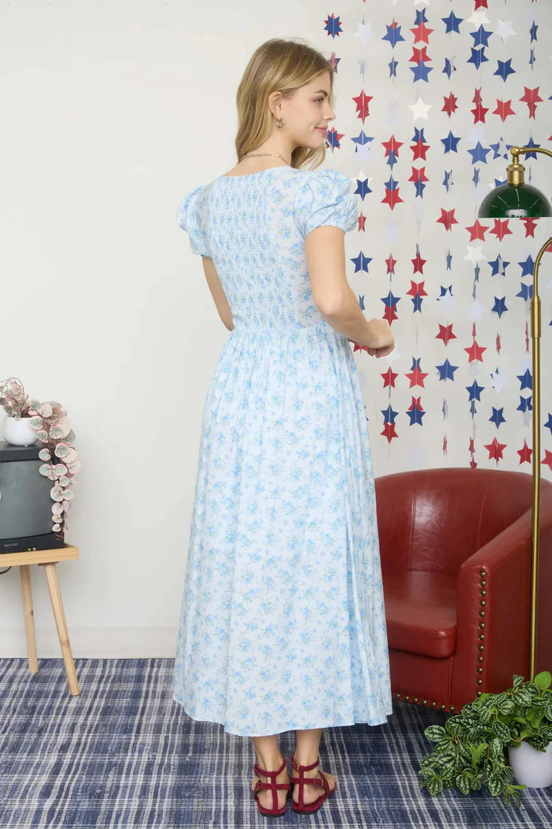 Cottage Chic Corset Midi Dress - Image 3