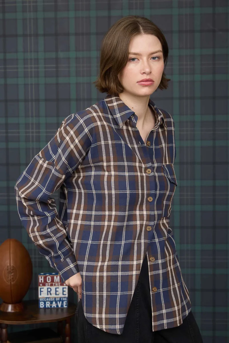 Plaid Button-Down Shirt - Image 3