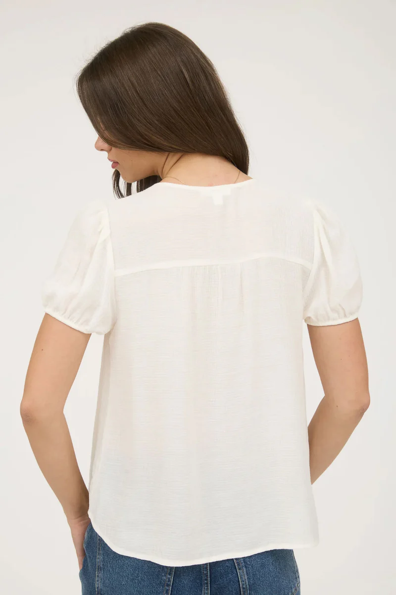 Promise Me Lace Trim Top - Image 2