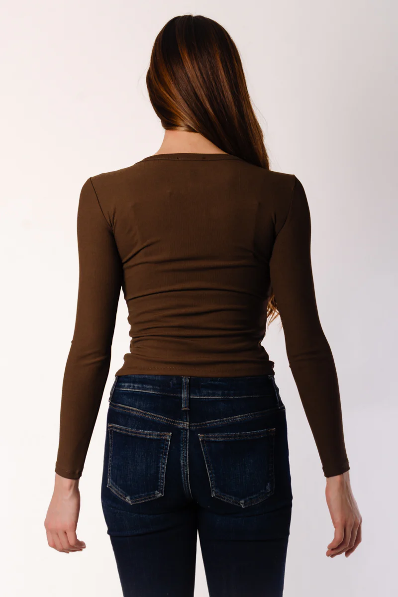 Ribbed Henley - Image 4