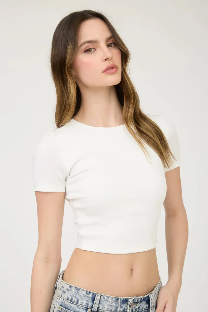Seamless Crop Tee - Image 3