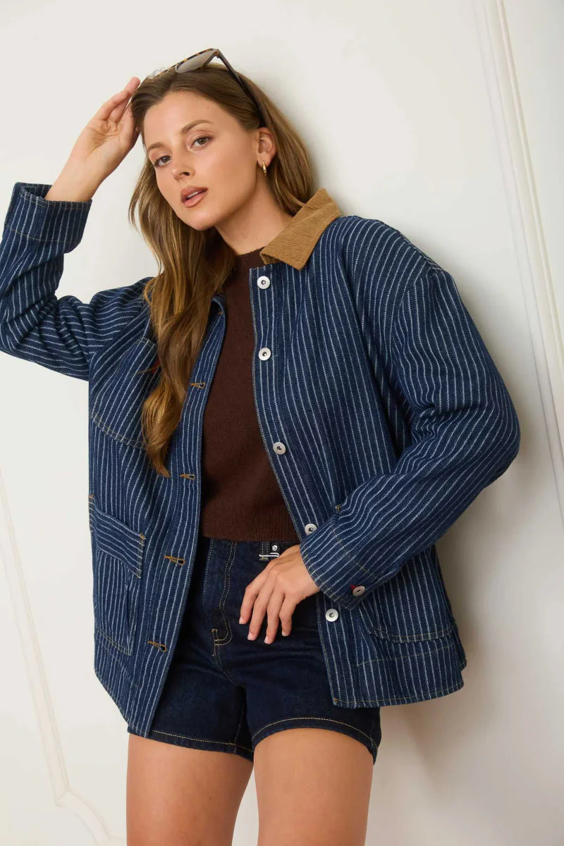 Striped Barn Jacket - Image 3