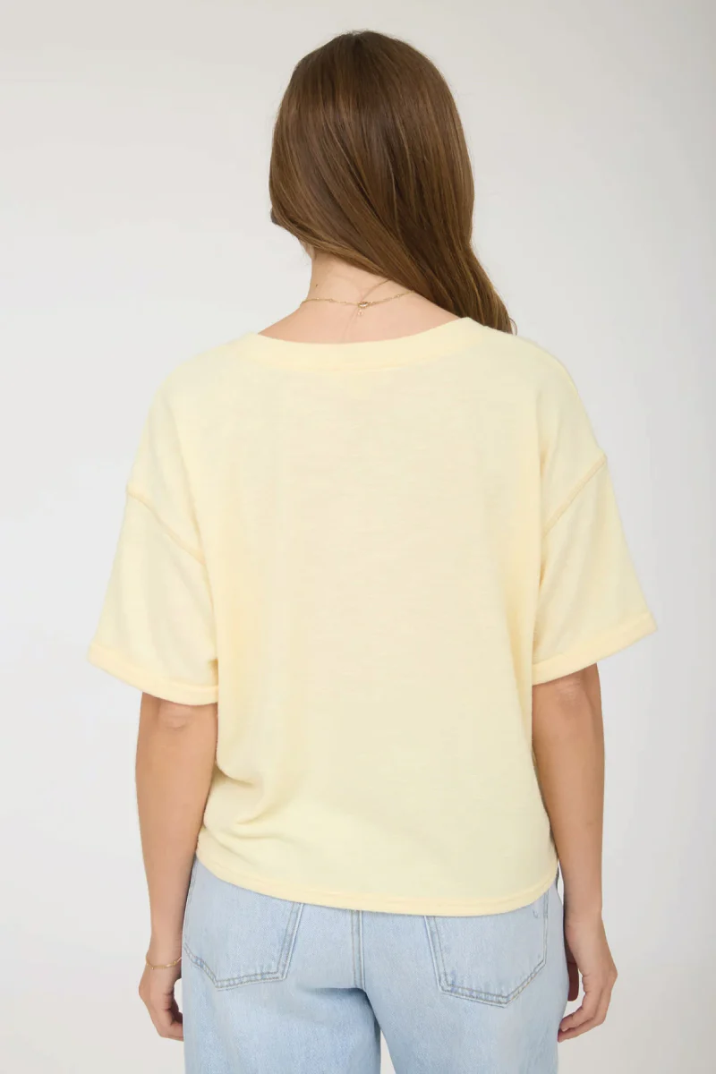 ButterSoft Contrast Stitch Tee - Image 2