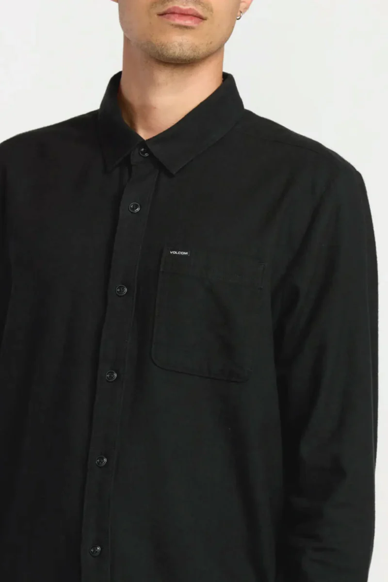 Caden Solid Long Sleeve Flannel Shirt - Image 2