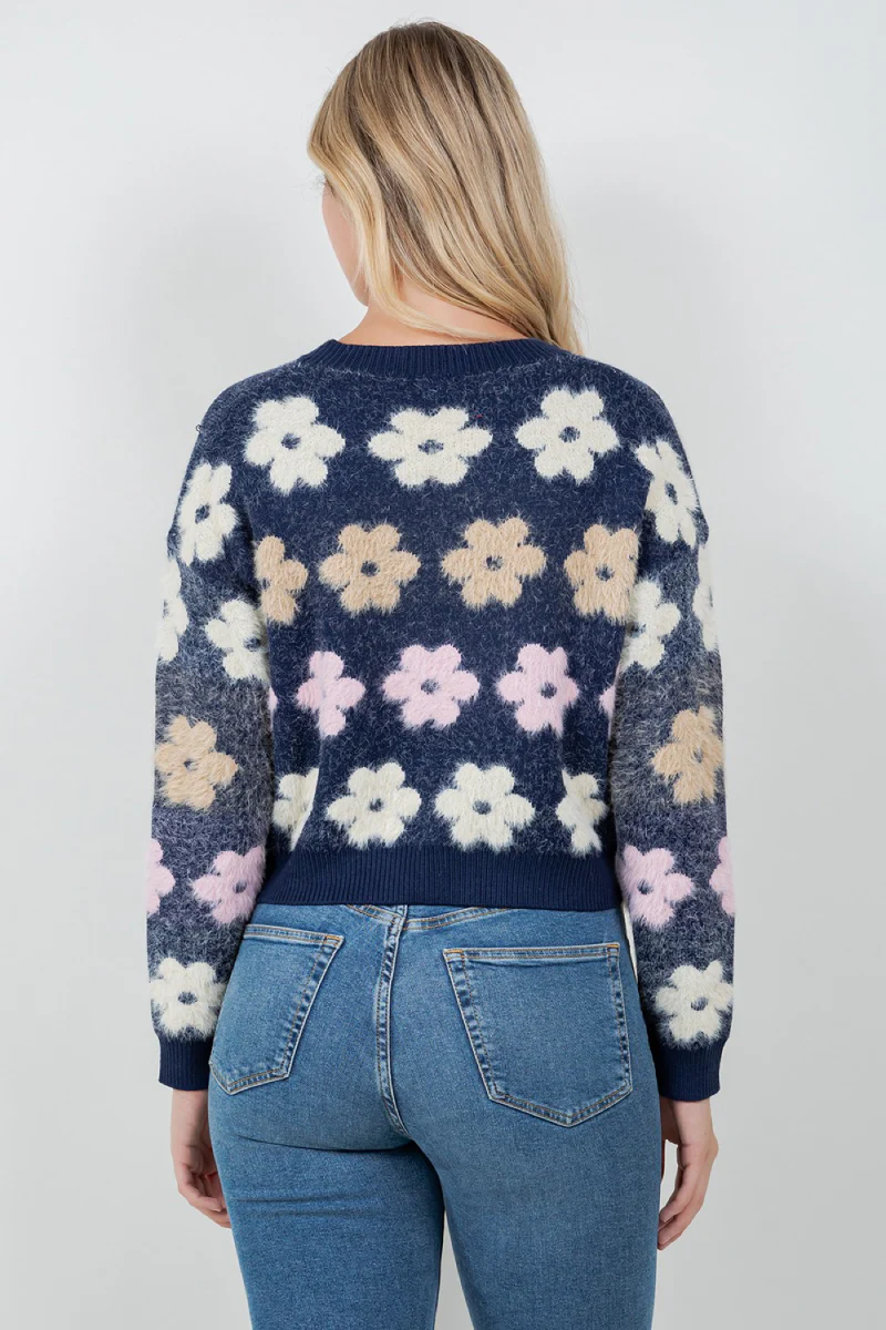 Flower Crew Sweater - Image 2