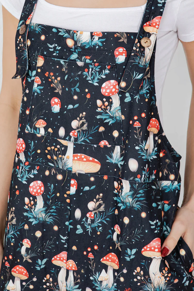 Dreamy Mushroom Corduroy Overall - Image 3