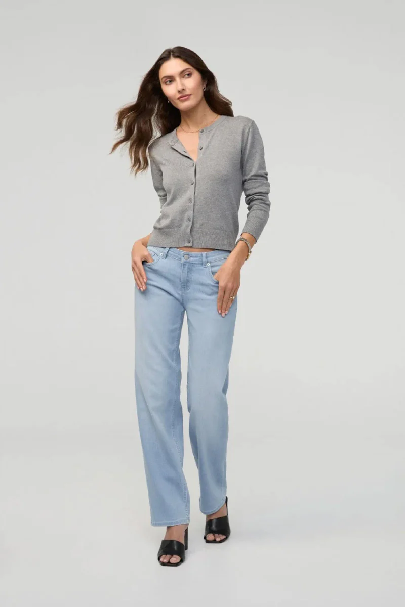 Performance Denim Mid Rise Straight