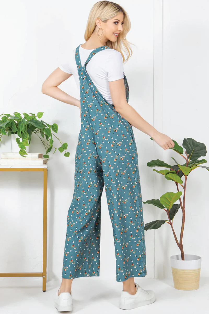 Floral Corduroy Overalls - Image 4