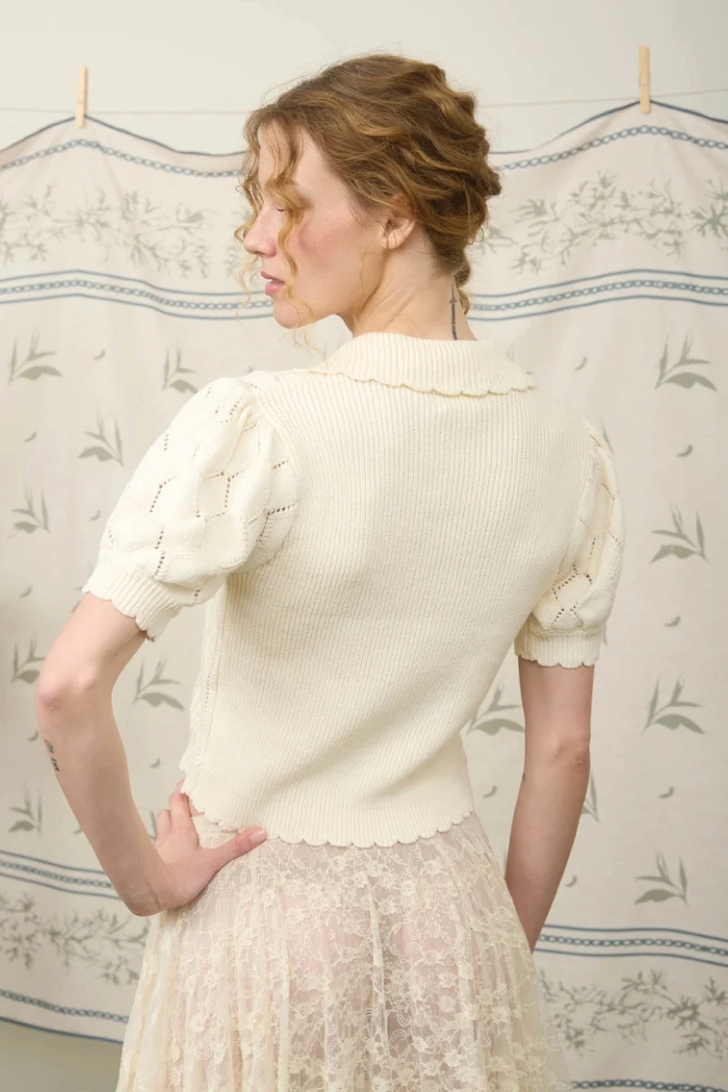 Floral Tie Cardigan - Image 2