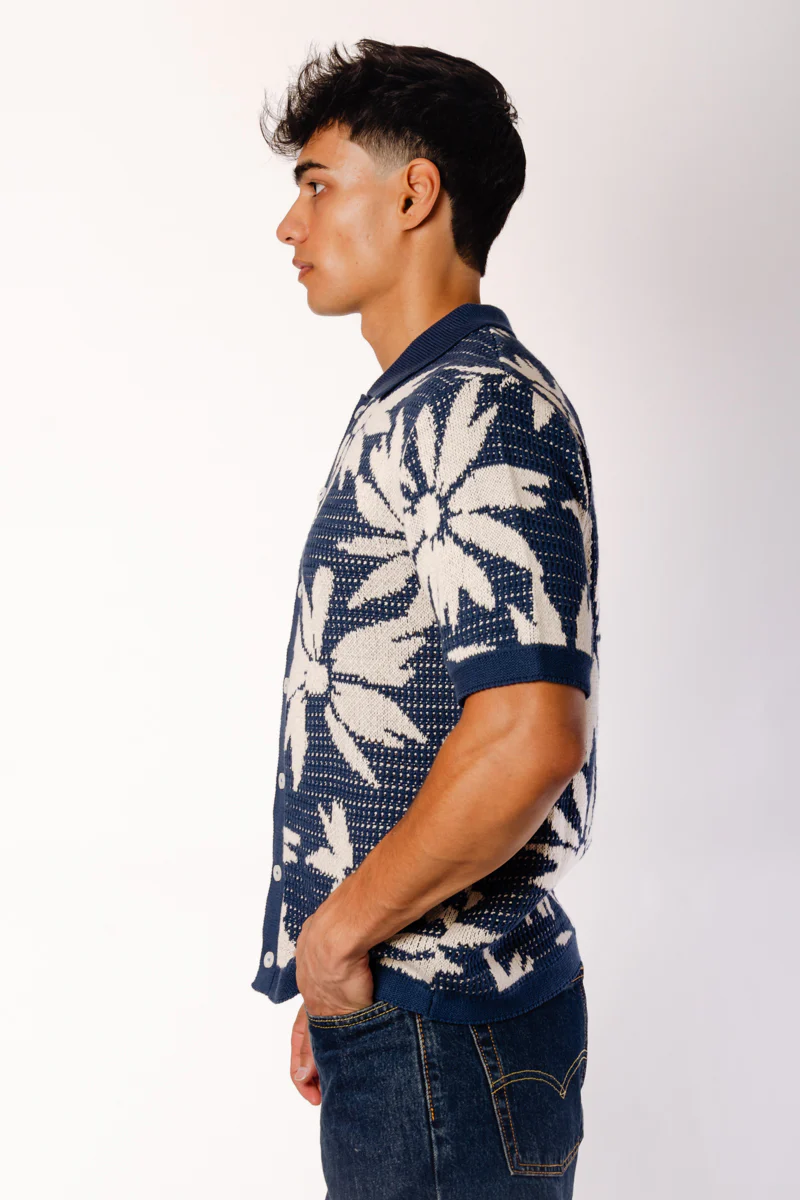 Floral Crochet Button Up Shirt - Image 4