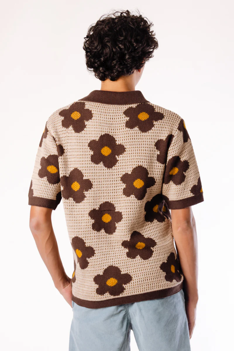 Floral Crochet Button Up Shirt - Image 4
