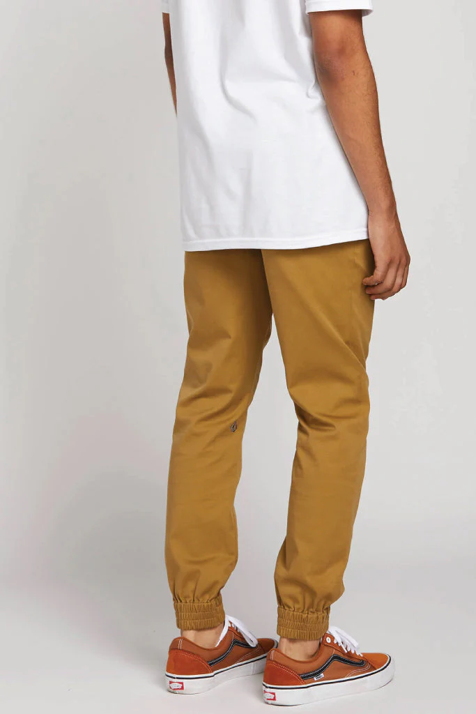 Frickin Slim Joggers - Dark Khaki - Image 3