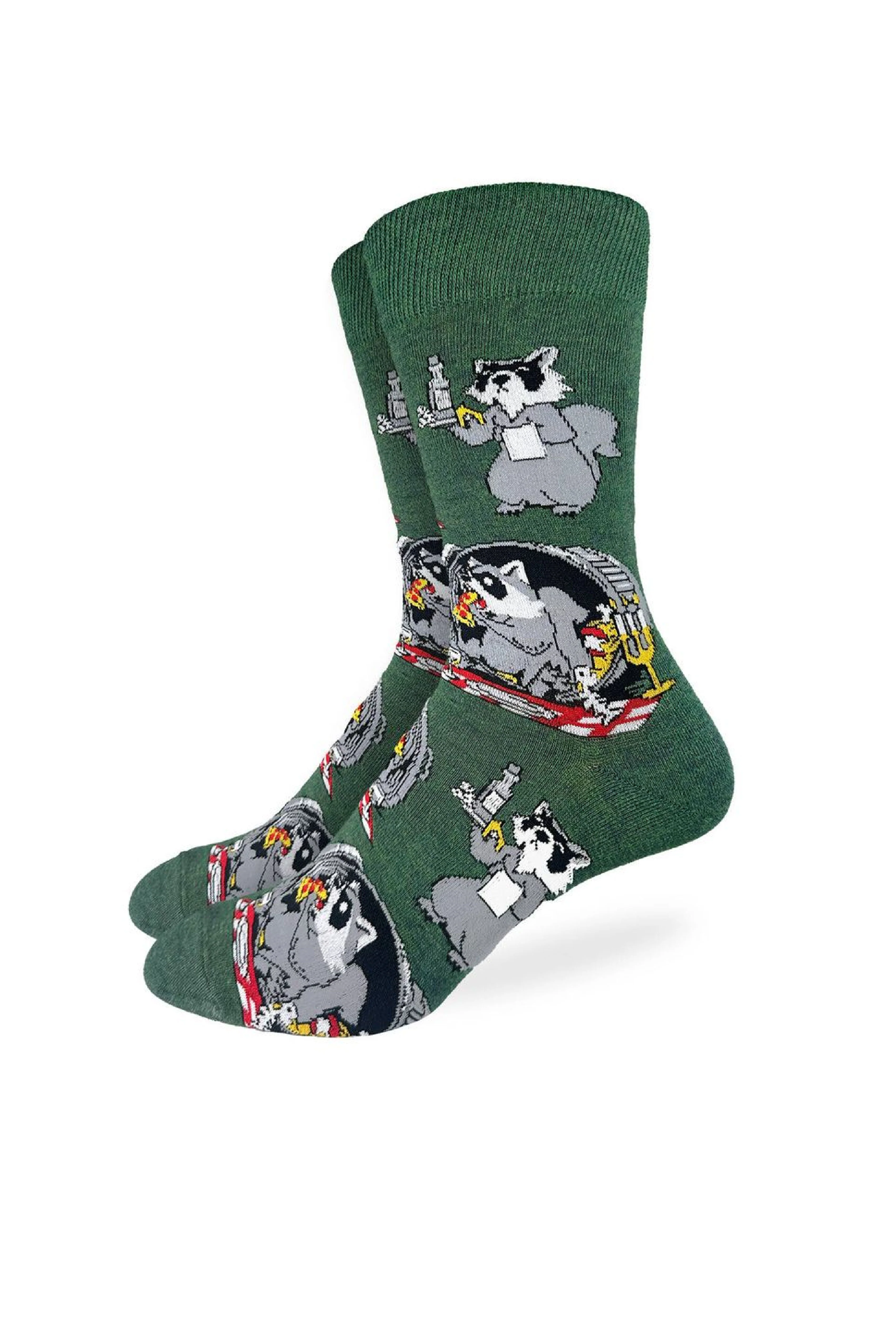 Raccoon Eating Trash Sock