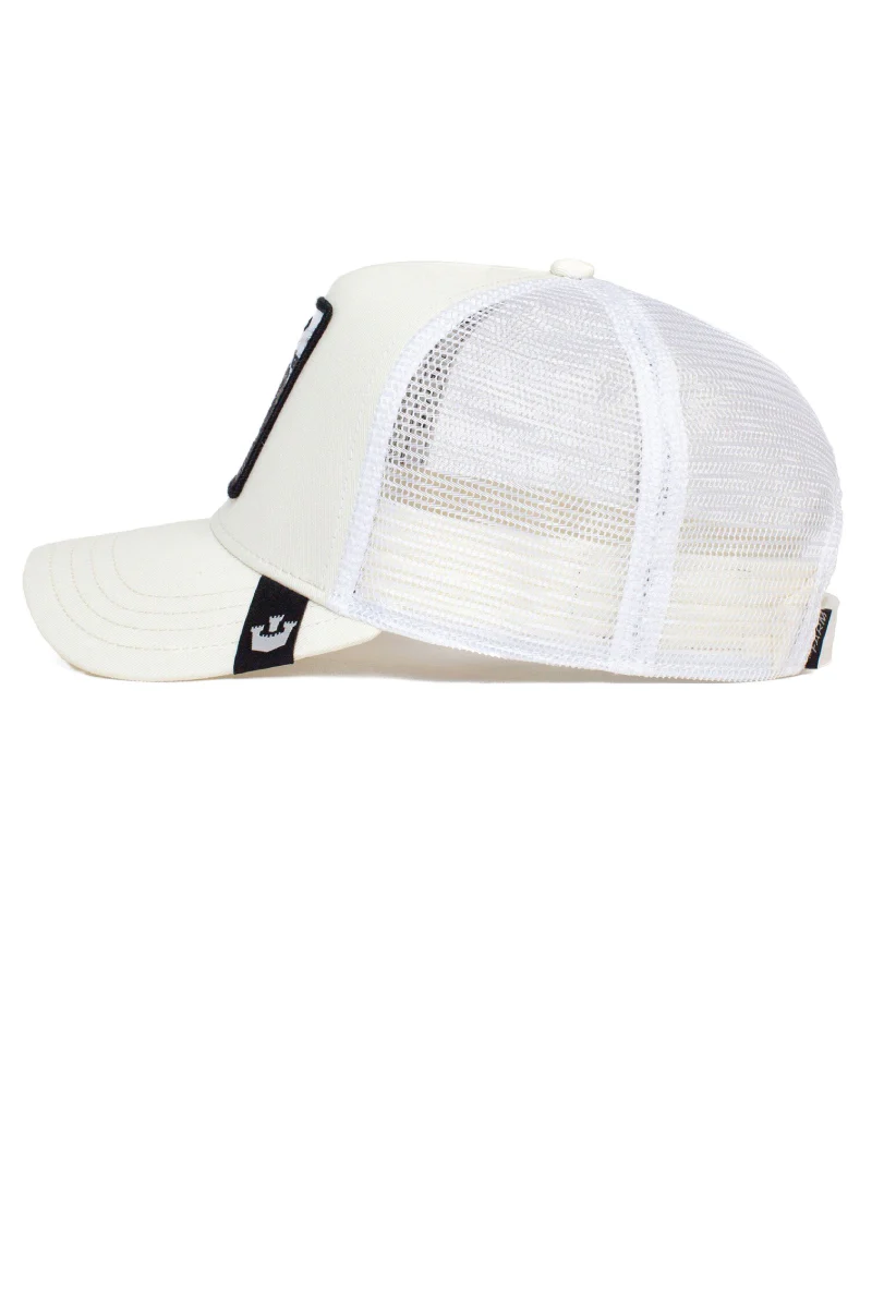 Unisex White Tiger Trucker Hat - Image 3