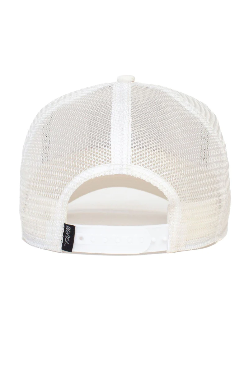 Unisex White Tiger Trucker Hat - Image 4