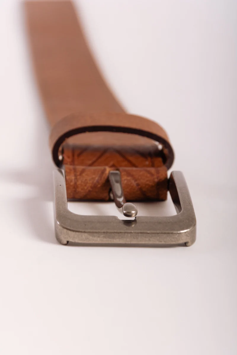 Herringbone Leather Belt - Image 3