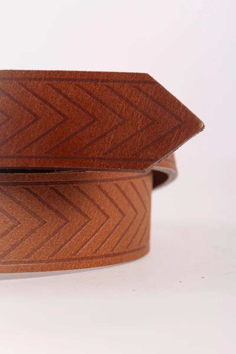Herringbone Leather Belt - Image 4