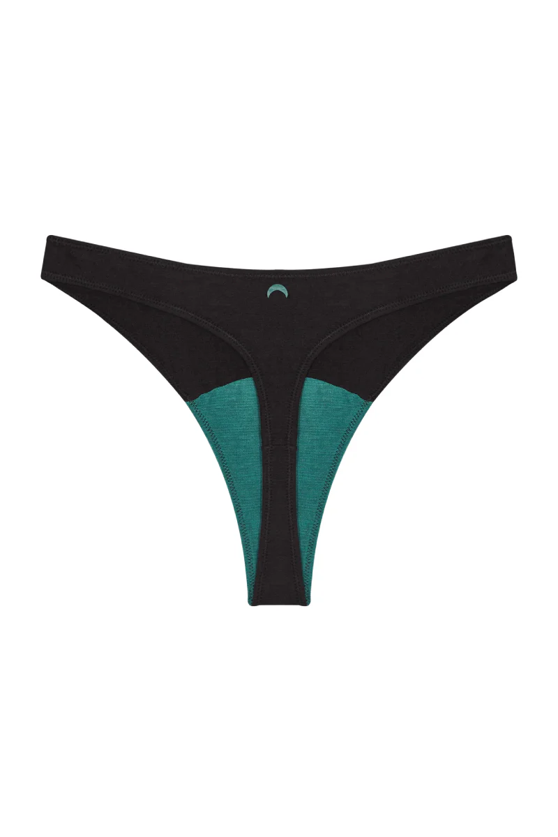 High Rise Thong - Black - Image 3