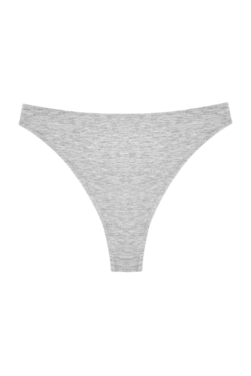 High Rise Thong - Grey