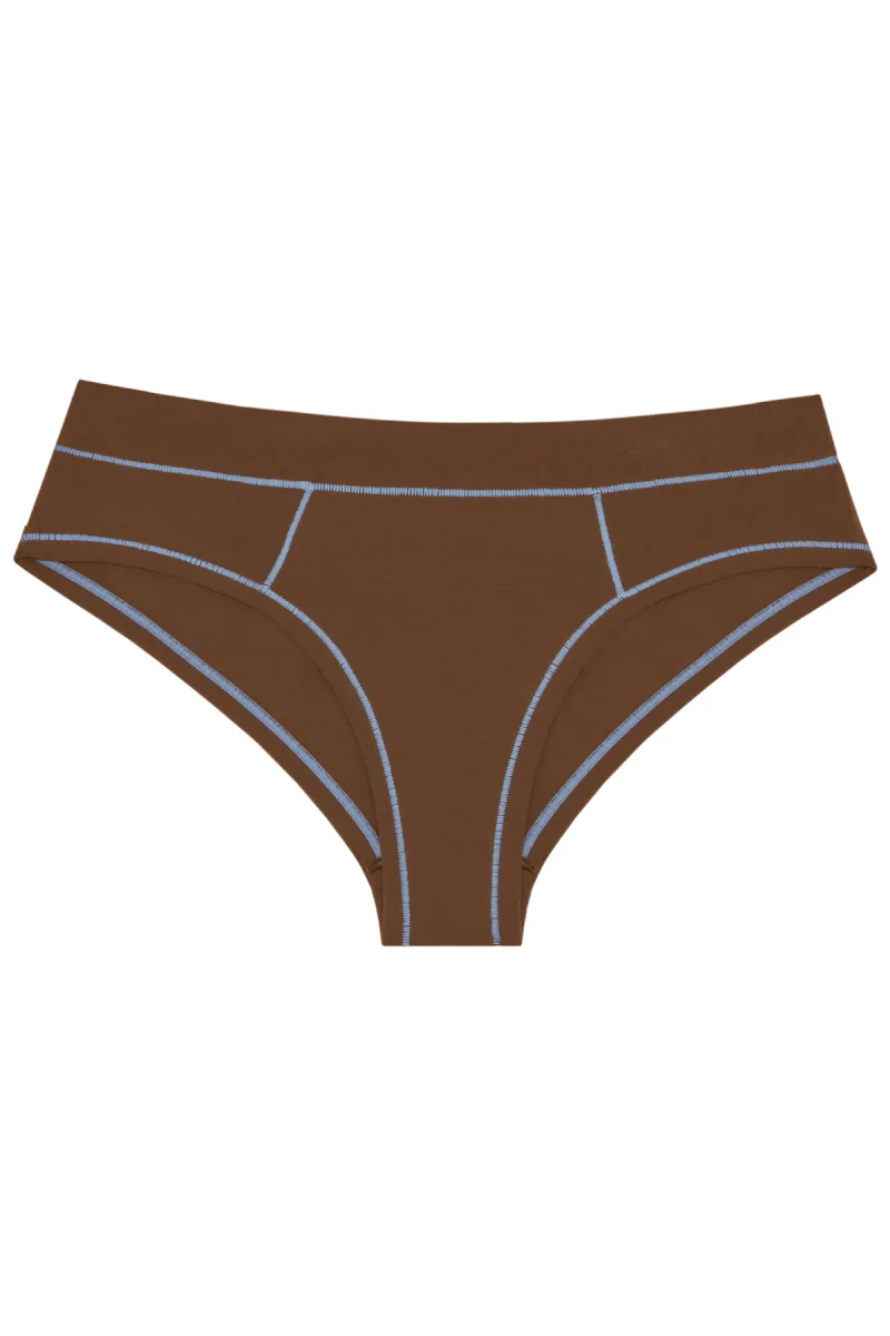 Cheeky - Brown / Sky Blue