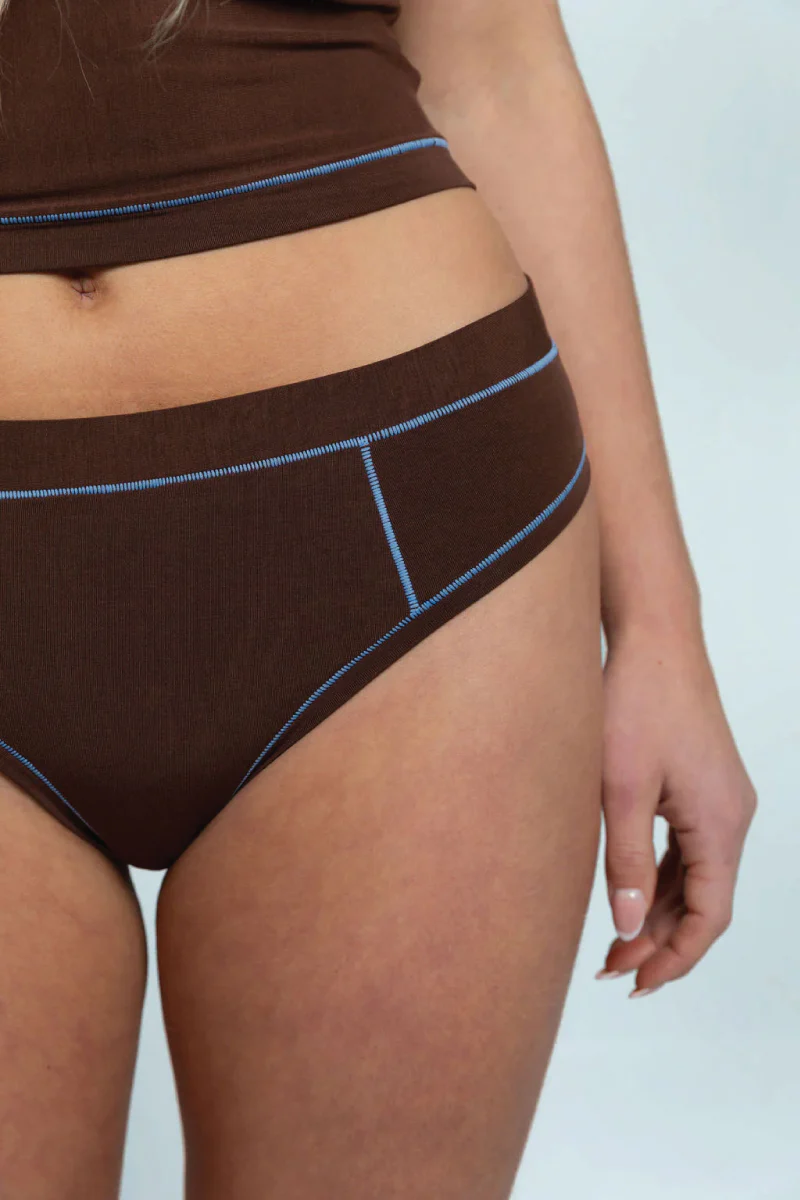 Cheeky - Brown / Sky Blue - Image 2