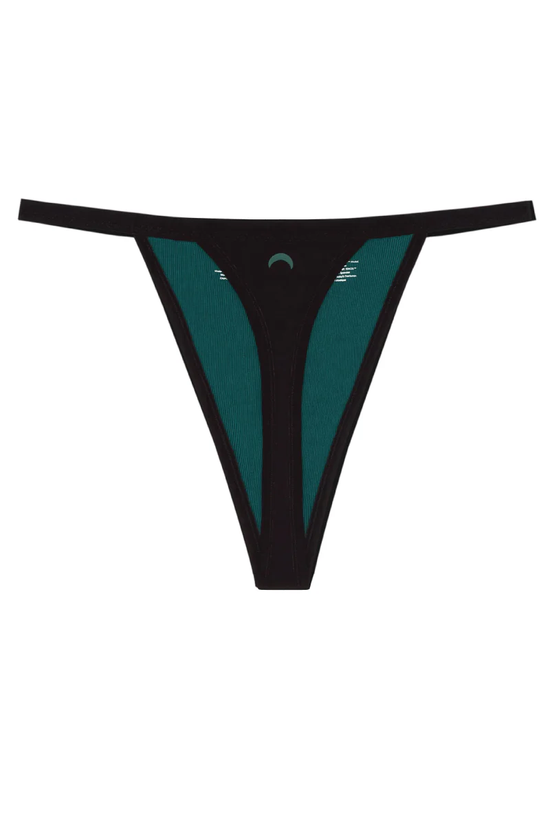 High Rise Sting Thong - Black - Image 3