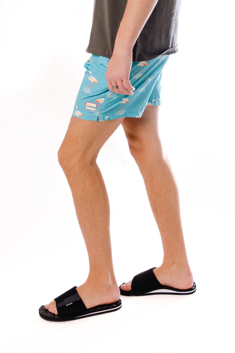 Flamingo Flock Swim Shorts - Image 3