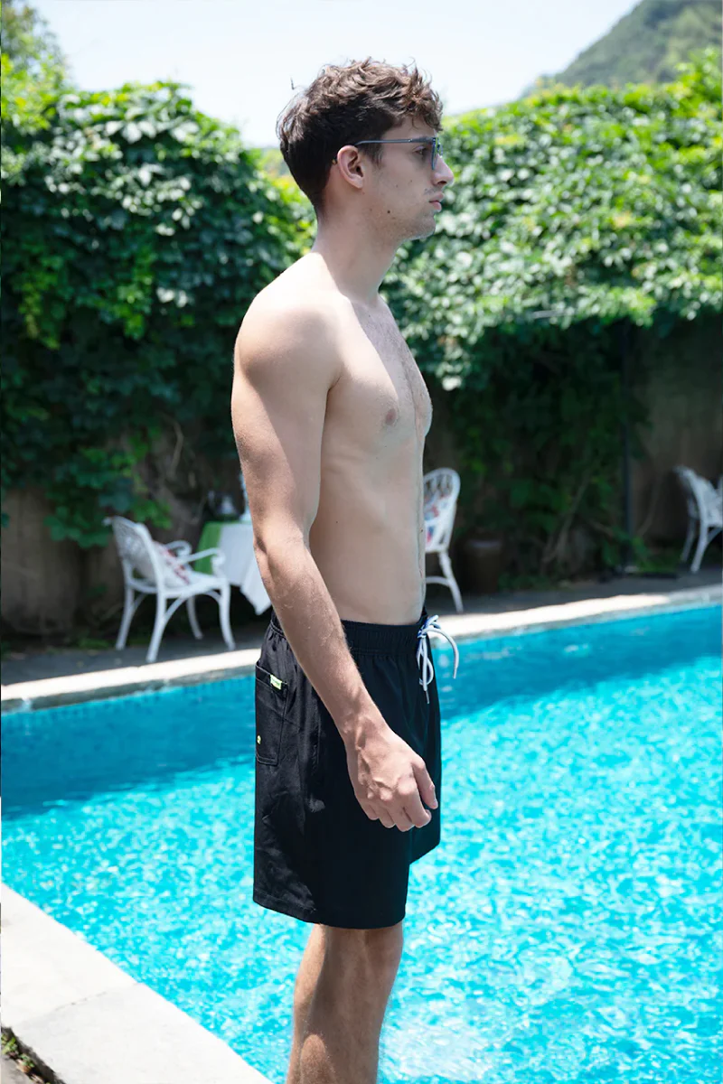 Lavana Black Swim Shorts - Image 2