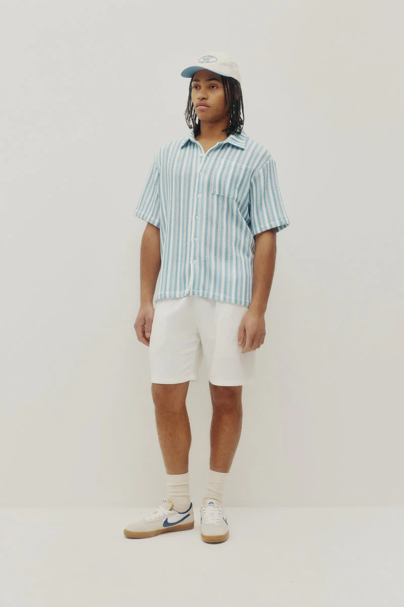 Crochet Stripe Shirt - Image 4