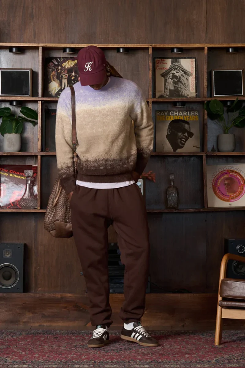 Gradient Knit Crew Sweater - Image 2