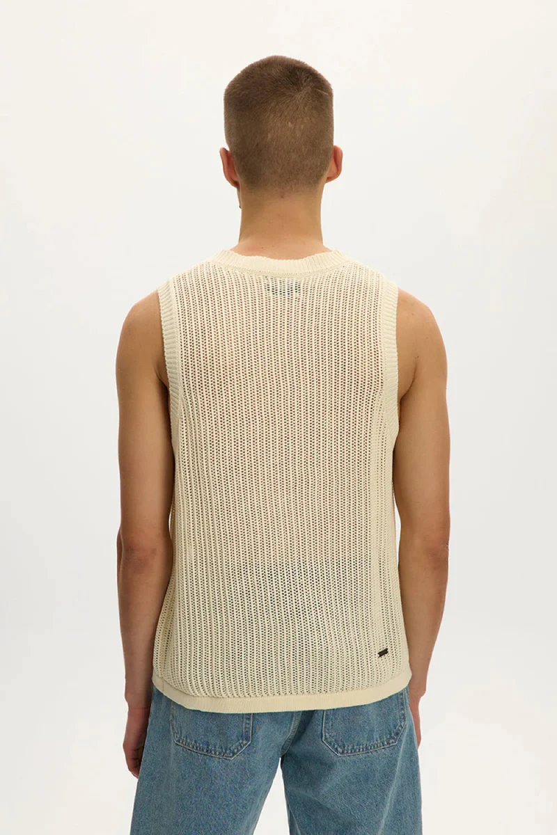 Knitted Sleeveless Vest - Image 2