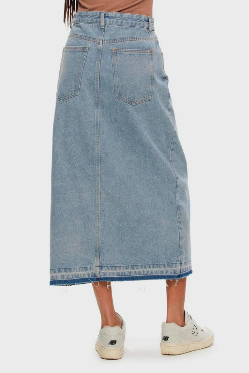 Midi Denim Skirt - Image 4