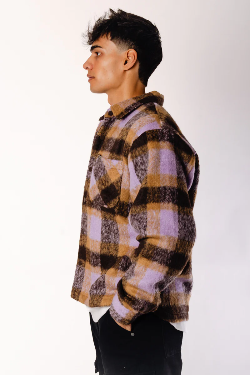 Plaid Overshirt Jacket - Image 4
