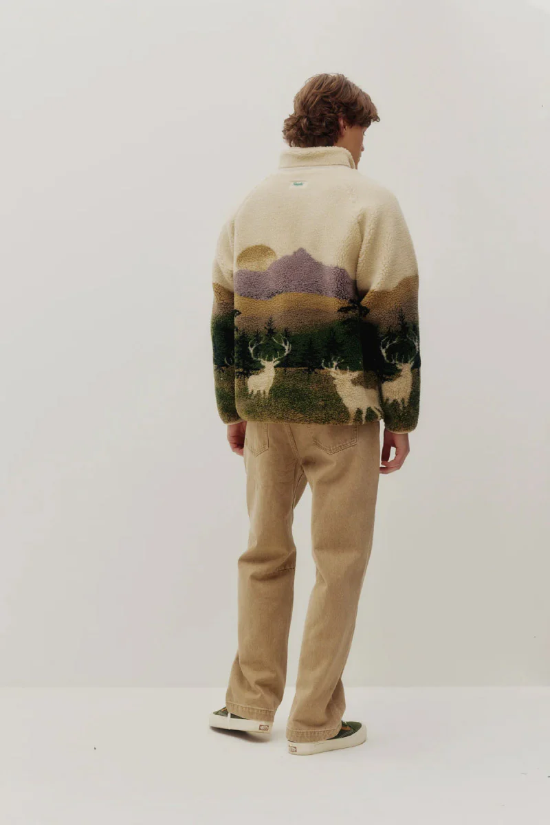 Printed Sherpa Jacket - Image 4