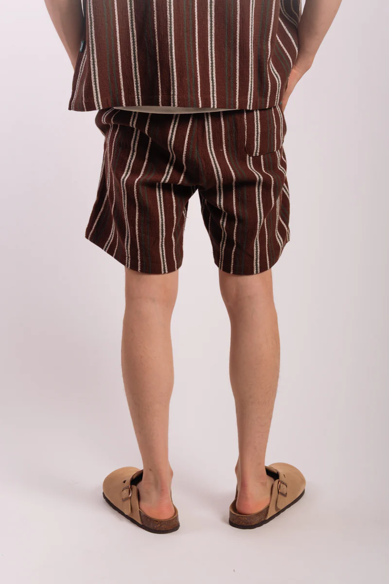 Textured Stripe Shorts - Image 2