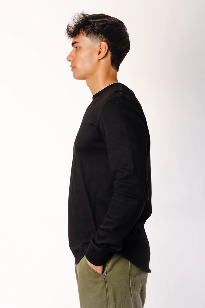 Thermal Waffle Hi-Lo Long Sleeve - Image 3