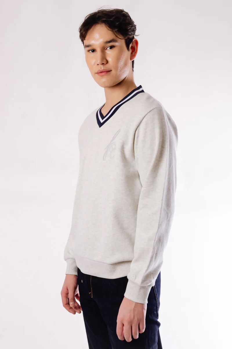 Varsity V-Neck Sweater - Image 2