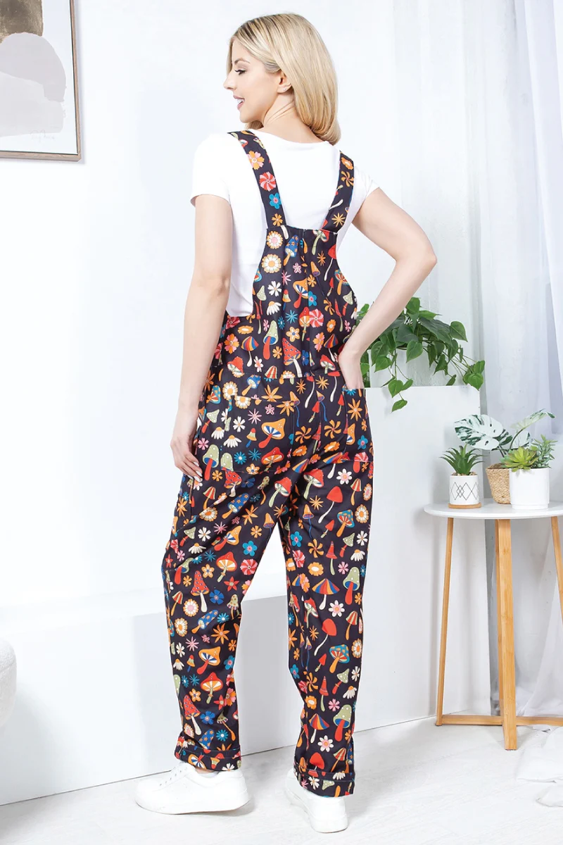 Multi Mushroom Corduroy Overalls - Image 4