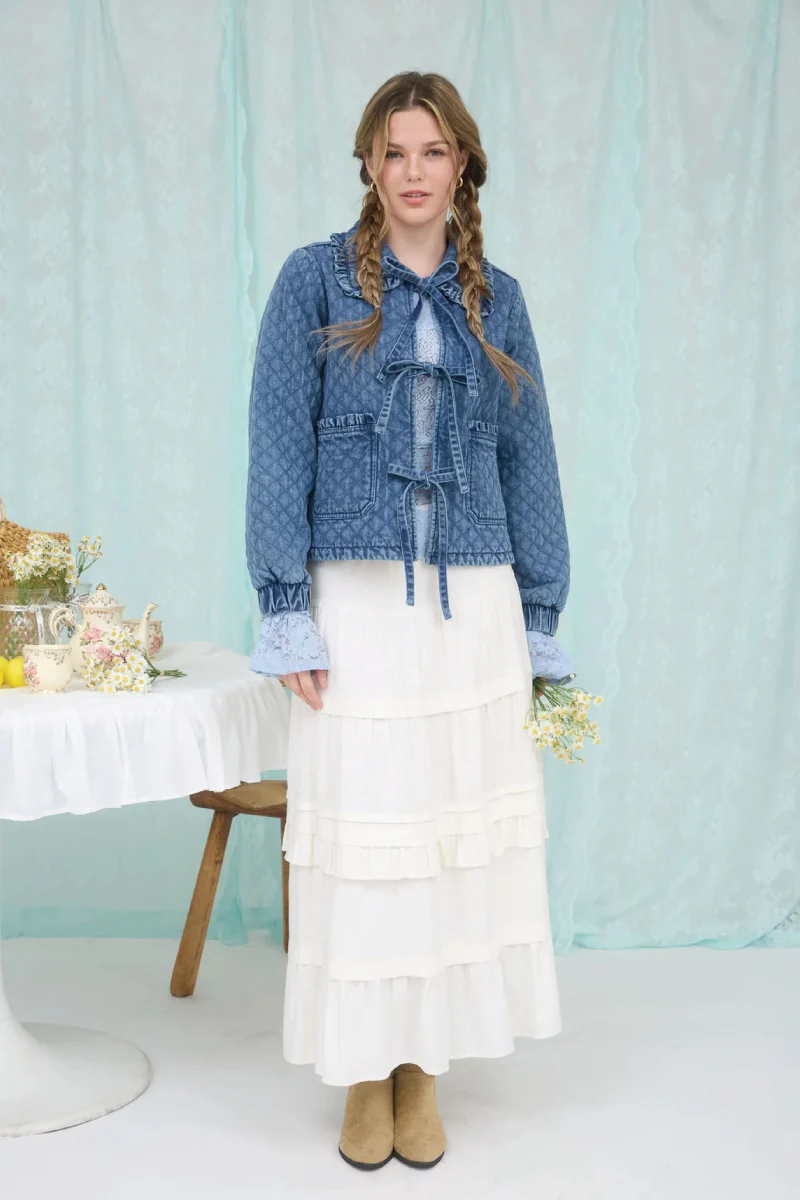 Quilted Tie Jacket - Image 3